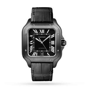 cartier santos Hommes noir 40mm montre