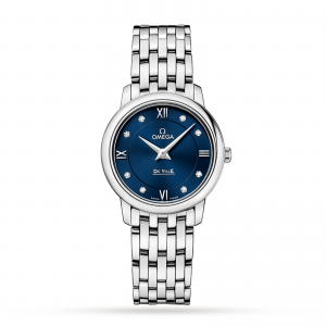 montre oméga constellation dames bleu 27mm