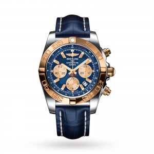 breitling chronomat montre homme bleu 44mm
