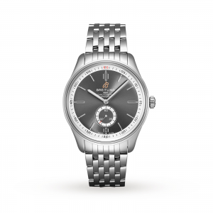 Breitling Premier montre grise pour homme de 40 mm