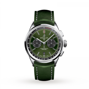 Breitling Premier montre verte pour homme de 42 mm
