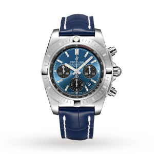 breitling chronomat montre homme bleu 44mm
