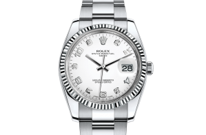 Rolex Date Oyster 34 mm Oystersteel et or blanc 115234-0010