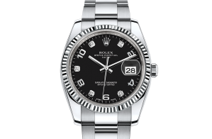 Rolex Date Oyster 34 mm Oystersteel et or blanc 115234-0011