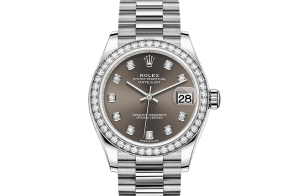 Rolex Datejust Oyster 31 mm or blanc et diamants 278289rbr-0006