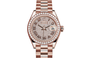 Rolex Lady-Datejust Oyster 28 mm or Everose et diamants 279135rbr-0021