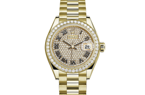 Rolex Lady-Datejust Oyster 28 mm or jaune et diamants 279138rbr-0029