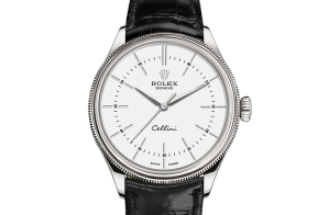 Rolex Cellini 39 mm or blanc 18 carats finition polie 50509-0016